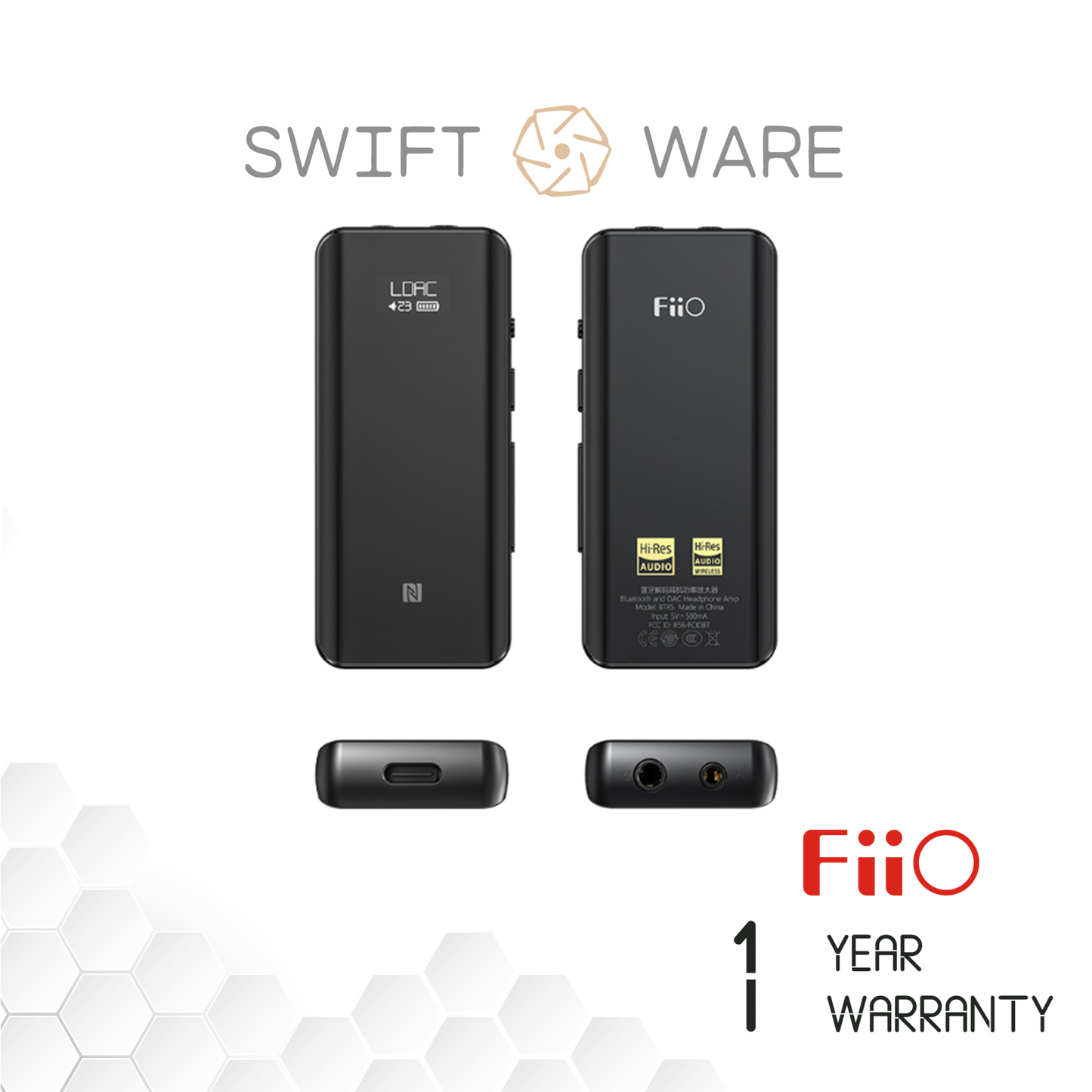 FiiO BTR5 2021 Flagship Portable High-Fidelity Bluetooth Amplifier (USB Type C)