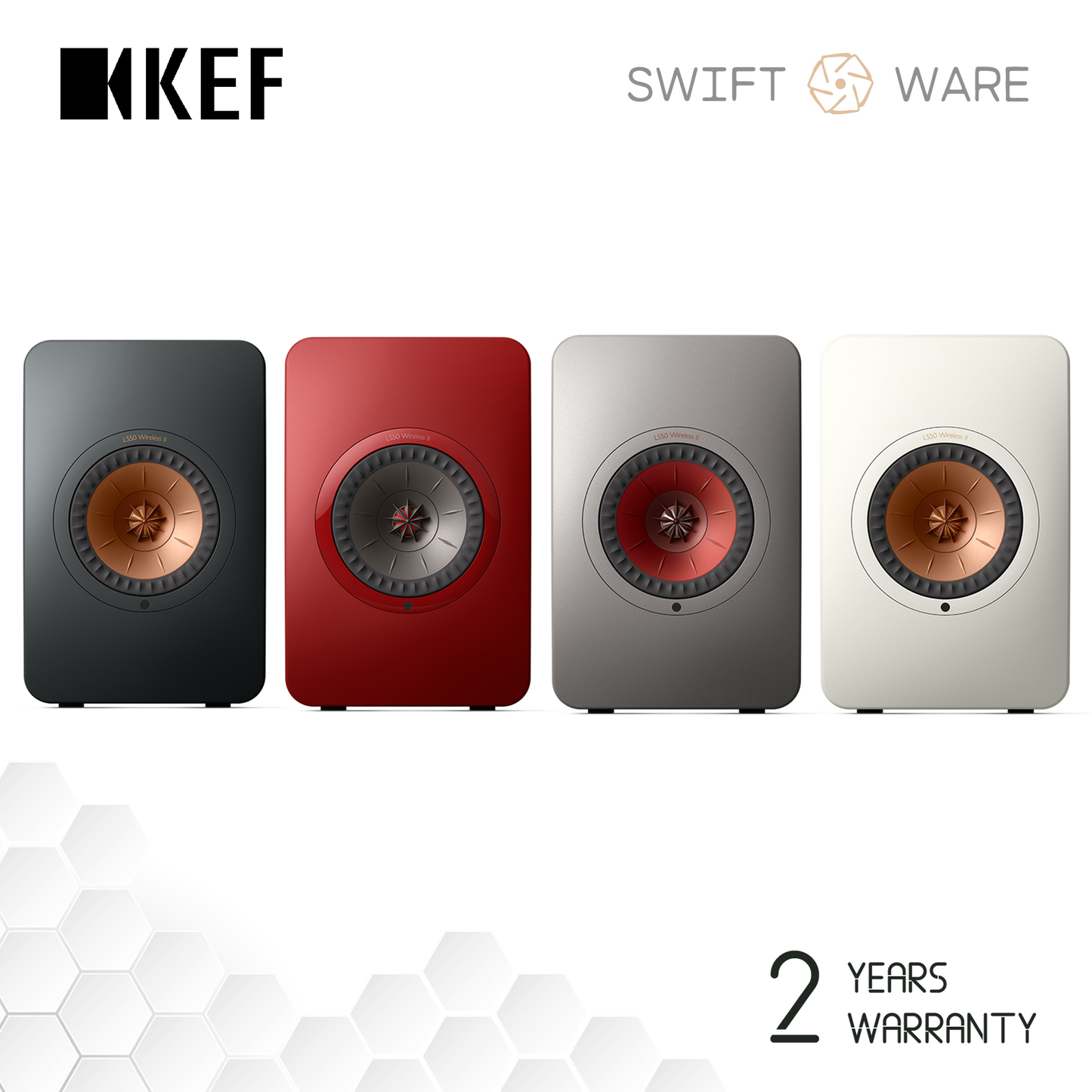 KEF LS50 Wireless II Active Bookshelf Speakers LS50W II LS50W 2