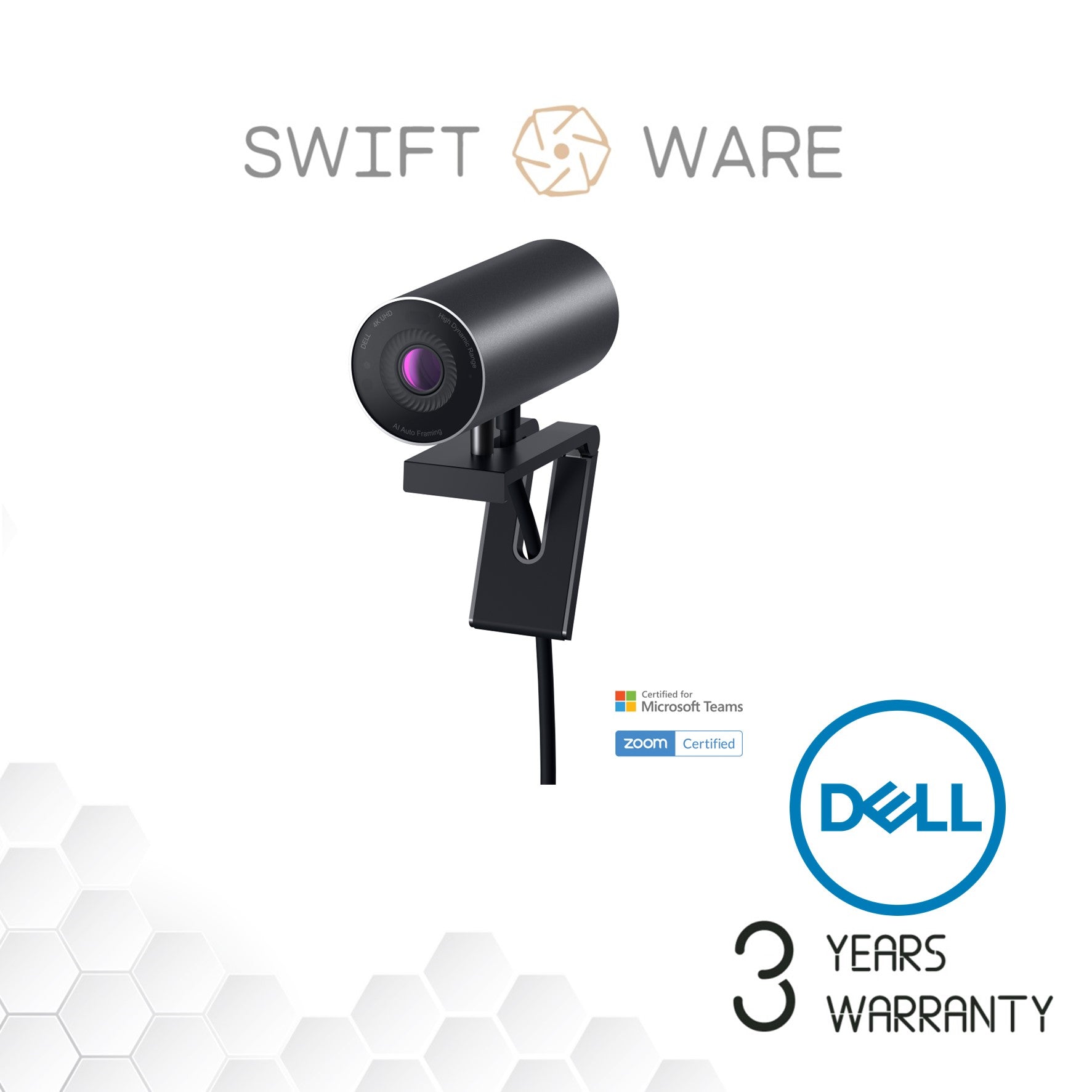 Dell UltraSharp Webcam WB7022 4K UHD – Swiftware Pte Ltd
