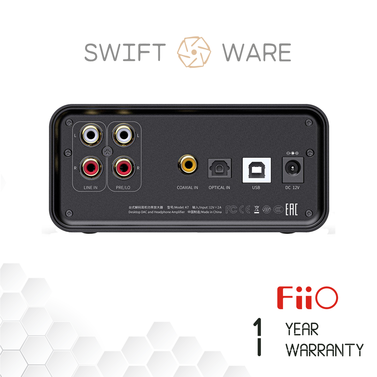FiiO K7 Balanced Desktop & Headphone DAC/Amplifier