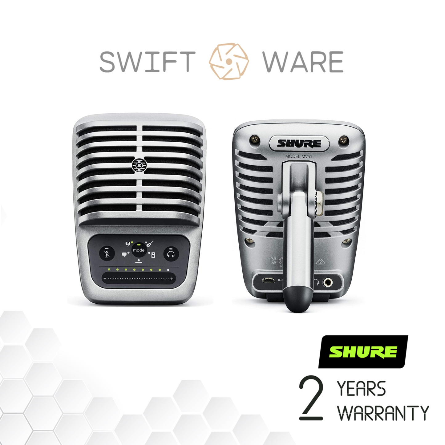 Shure MOTIV MV51 Digital Large-Diaphragm Condenser Microphone