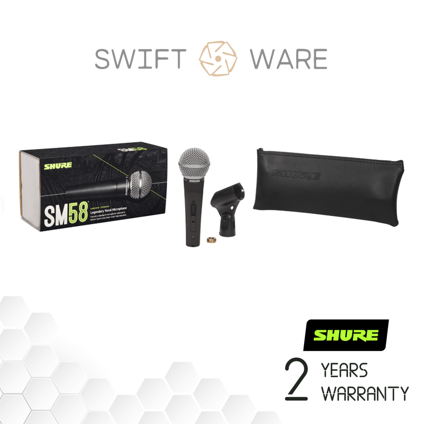 Shure SM58S Handheld Dynamic Vocal Microphone