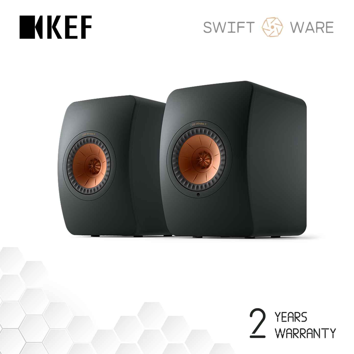 KEF LS50 Wireless II Active Bookshelf Speakers LS50W II LS50W 2
