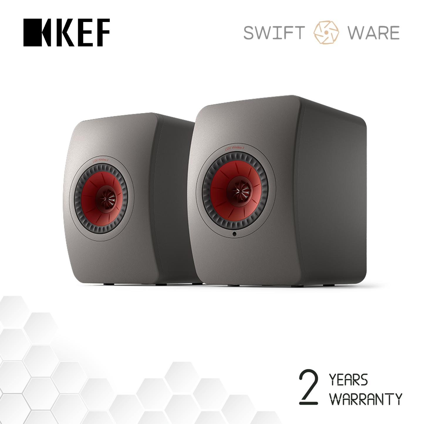 KEF LS50 Wireless II Active Bookshelf Speakers LS50W II LS50W 2