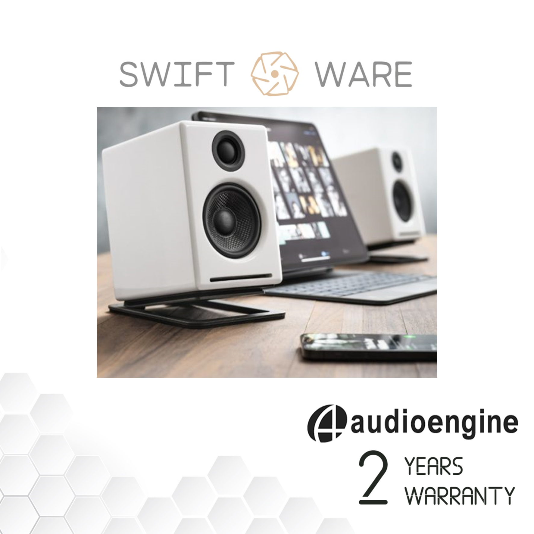 Audioengine DS1M Desktop Stands - Compatible models: A1, A2+ Wireless