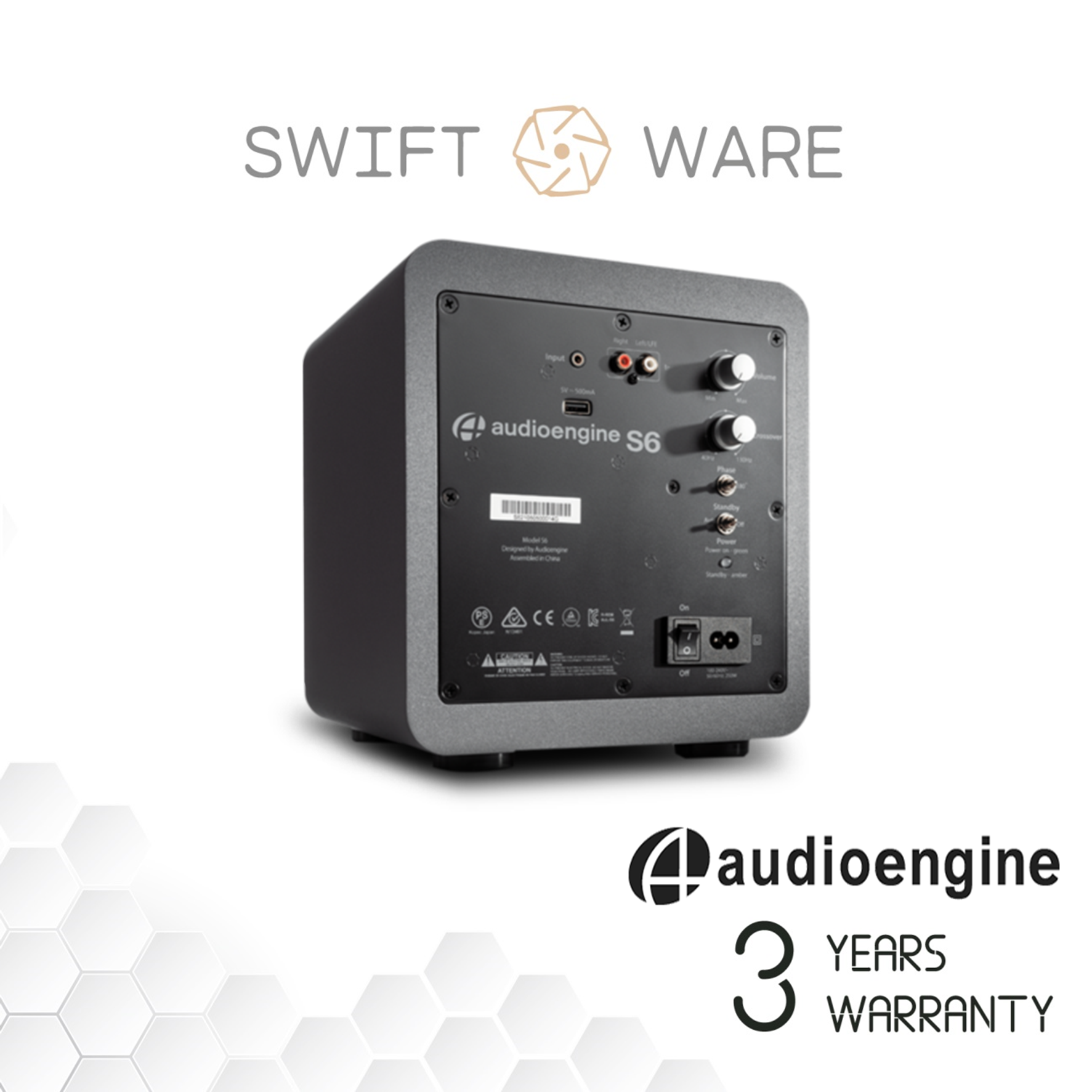 Audioengine S6 Powered Subwoofer – Swiftware Pte Ltd