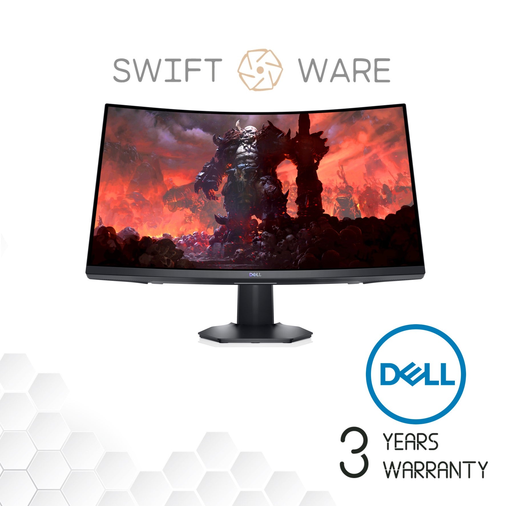 Dell 32 Curved Gaming Monitor – S3222DGM – Swiftware Pte Ltd