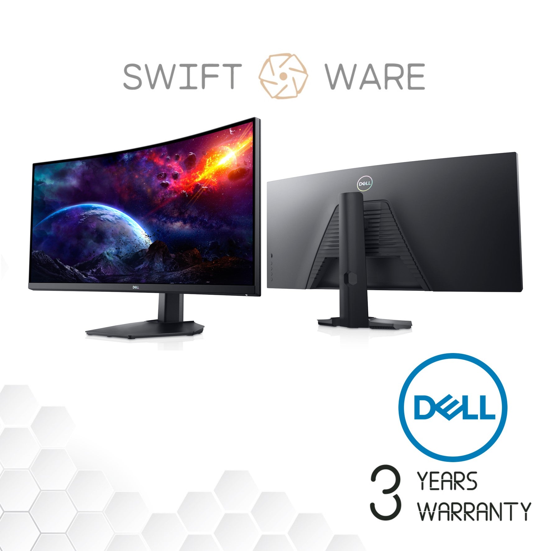 Dell 34 Curved Gaming Monitor – S3422DWG – Swiftware Pte Ltd